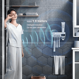 Smart UV Toothbrush Holder and Toothpaste Dispenser | Rechargeable Solar and USB