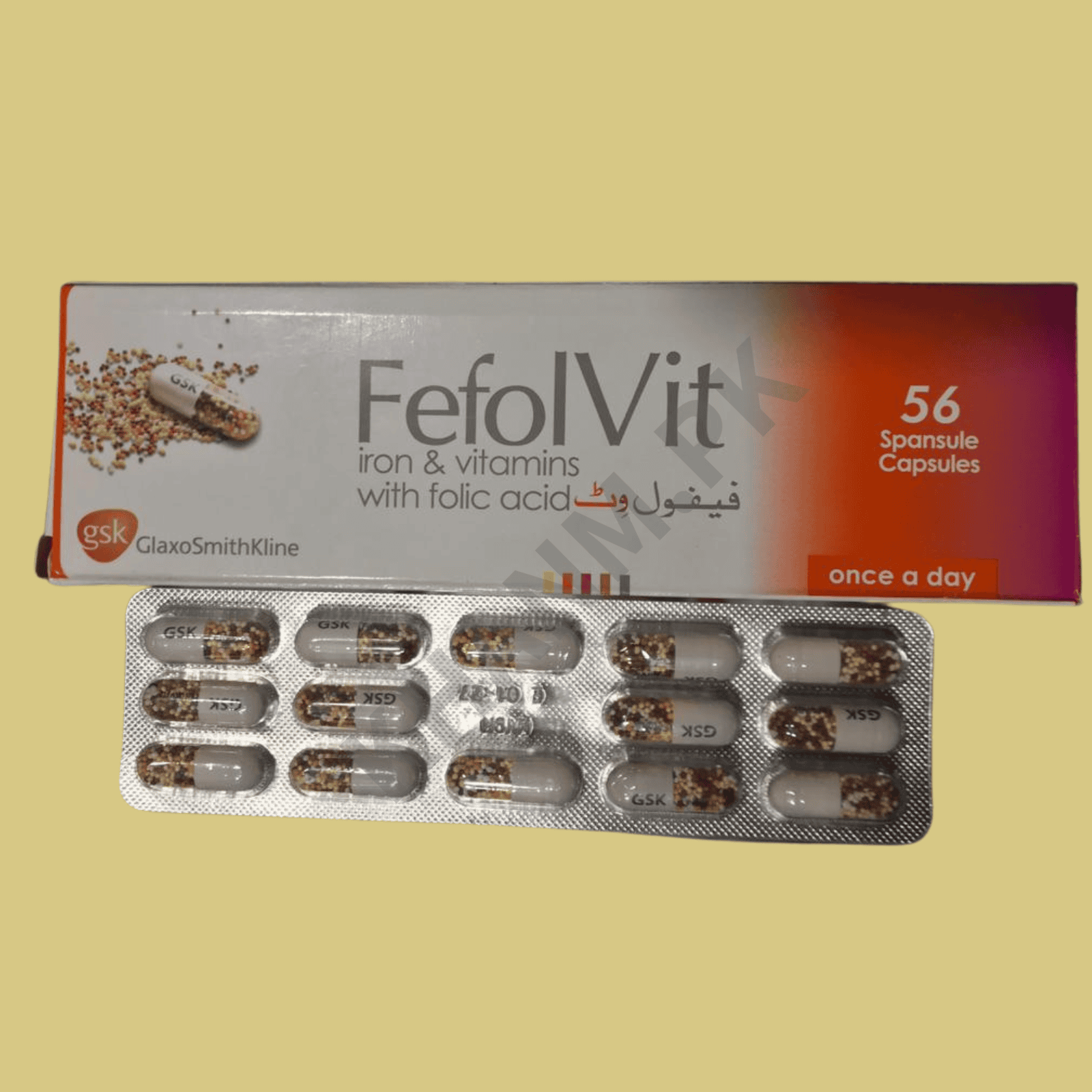 Fefolvit Capsules × 56 | Iron and Vitamins