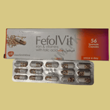 Fefolvit Capsules × 56 | Iron and Vitamins