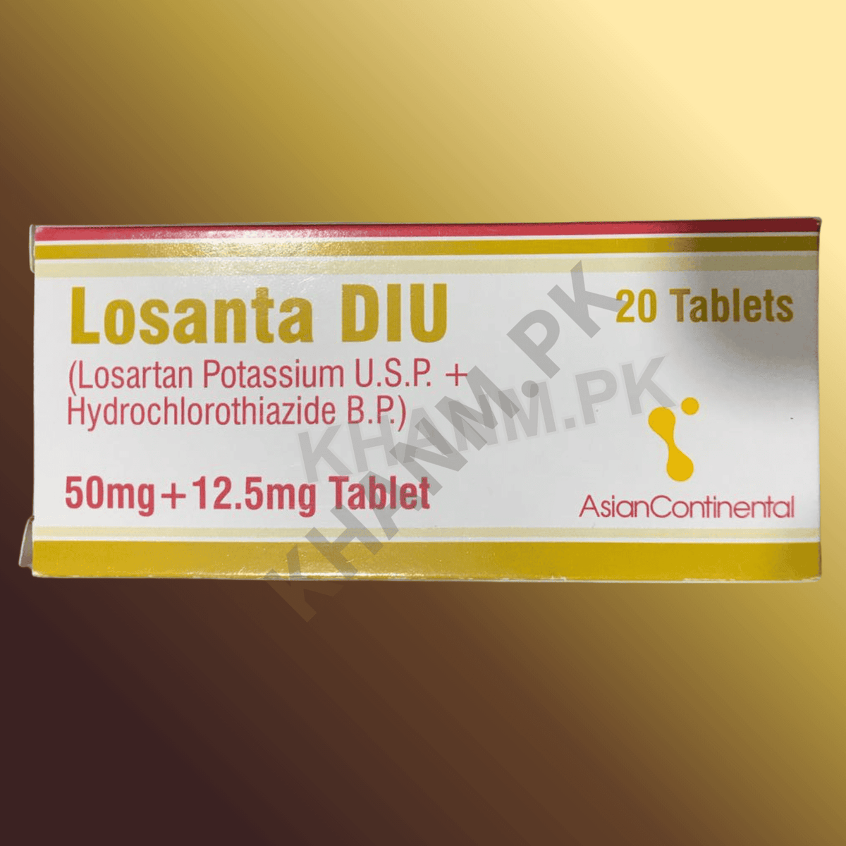 Losanta DIU 50mg/12.5mg – Losartan + Hydrochlorothiazide Combination Tablet